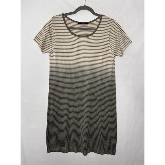 Peruvian Connection Escala Knit Dress Short Sleeve Ombre Pima Cotton Modal Small - Picture 1 of 5